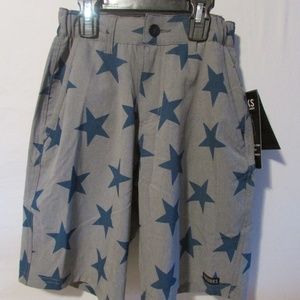 TRUNKS Multi Functional Shorts Gray w/ Blue Stars